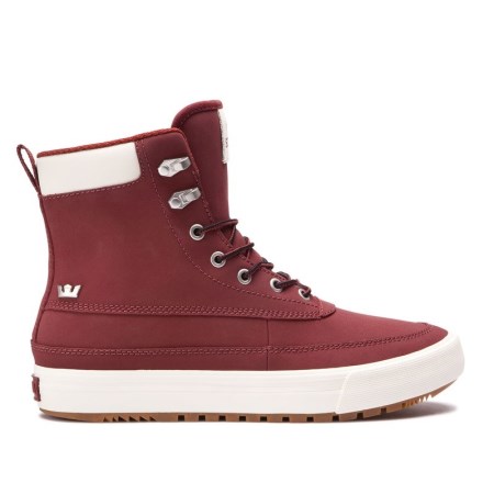 Supra Oakwood Rød Høye Sneakers Dame [NO-6-W730]
